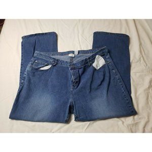 Sonoma Stretch Straight Jeans Medium Wash Women’s Size 24W Average 30” Inseam